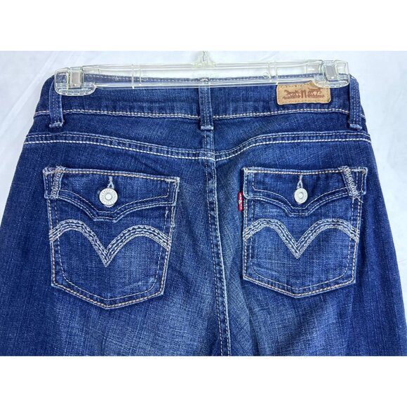 Levi’s 529 Curvy Bootcut Jeans Women’s Size 27 Blue Mid Rise Stretch Denim Pants - Picture 10 of 12